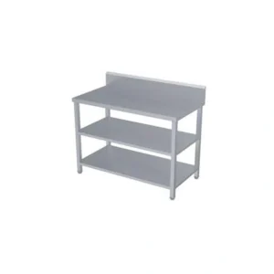 Working Table with 2 Undershelves – ASMW Kitchen Equipment Goa | Stainless Steel Commercial Kitchen Equipment for Food Preparation and Storage